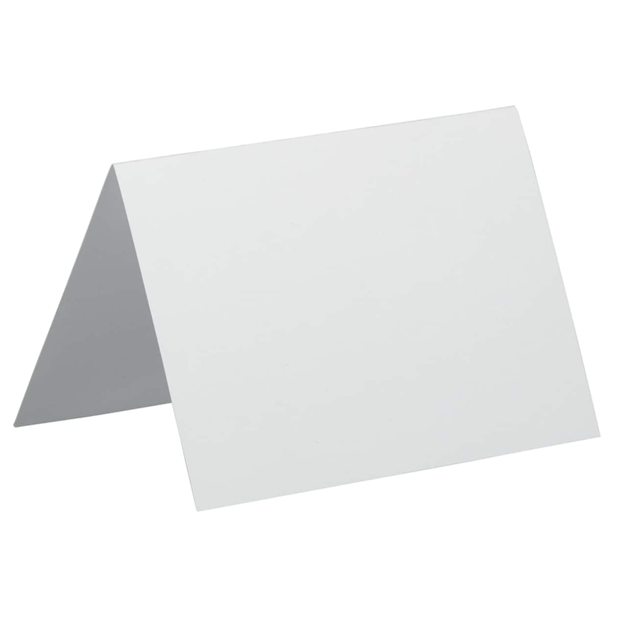 JAM Paper 3.5" x 4.875" Strathmore Bright White Wove Blank Foldover Cards